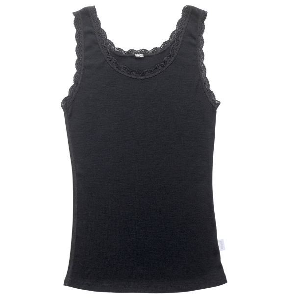 Joha uld undertrje med blondekant