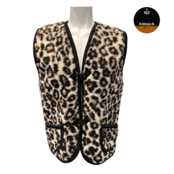 "Hygge" Tiger ULD vest med knapper og lommer, til VOKSNE