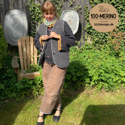 "SOL" Mrkegr ULD vest med knapper til voksne