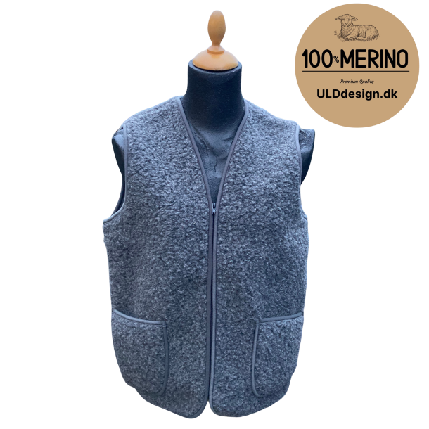  "ALFIE" med LYNL�S, i M�rkegr� ULD