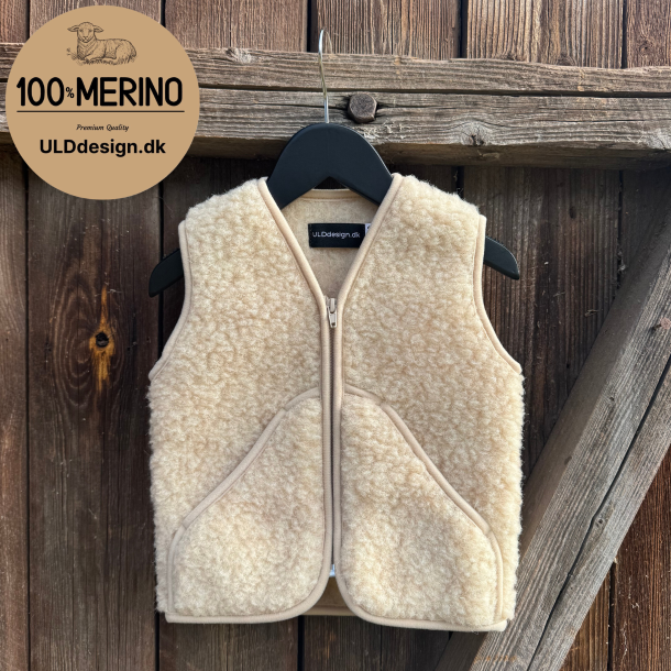  "Pil" beige ULD vest til b�rn