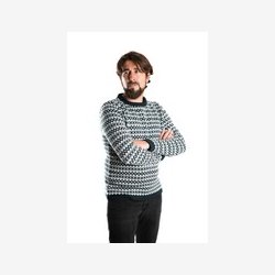 "YMER" Klassisk sweater i 100% merino 