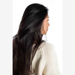 H�ndstrikket beige sweater i 100% merino 