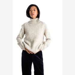 YRSA H�ndstrikket sweater i 100% merino 