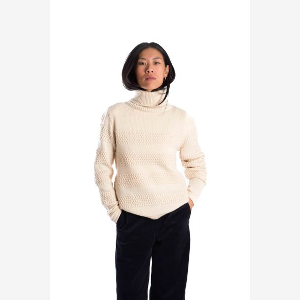 Beige sweater i 100% merino