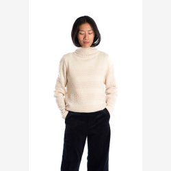 Beige sweater i 100% merino
