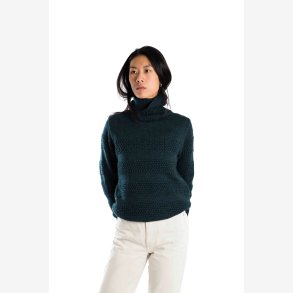 Navy sweater i 100% merino
