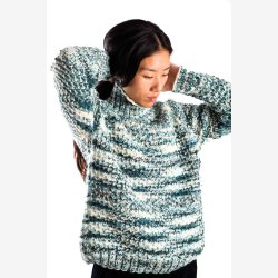 BUTTERFLY H�ndstrikket sweater i 100% merino 
