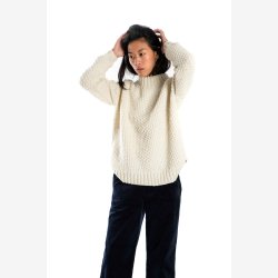 Hndstrikket sweater i 100% merino 