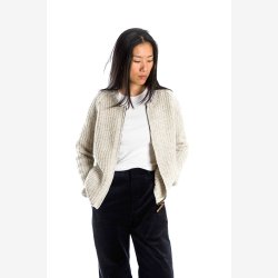 SOL h�ndstrikket cardian, med lynl�s,  i 100% merino 