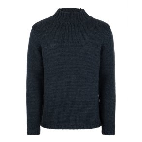 Poul navy sweater i 100% merino