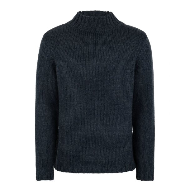 Poul navy sweater i 100% merino