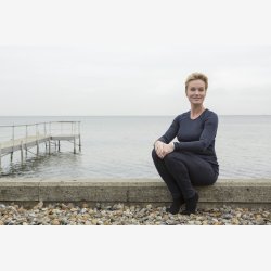 Joha uld/silke bluse mrkebl